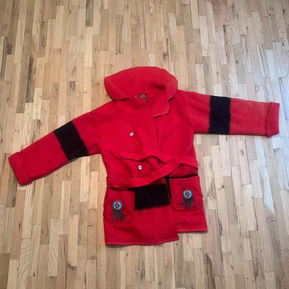 XL Vintage Early's Witney Point Blanket Jacket Coat Made In England